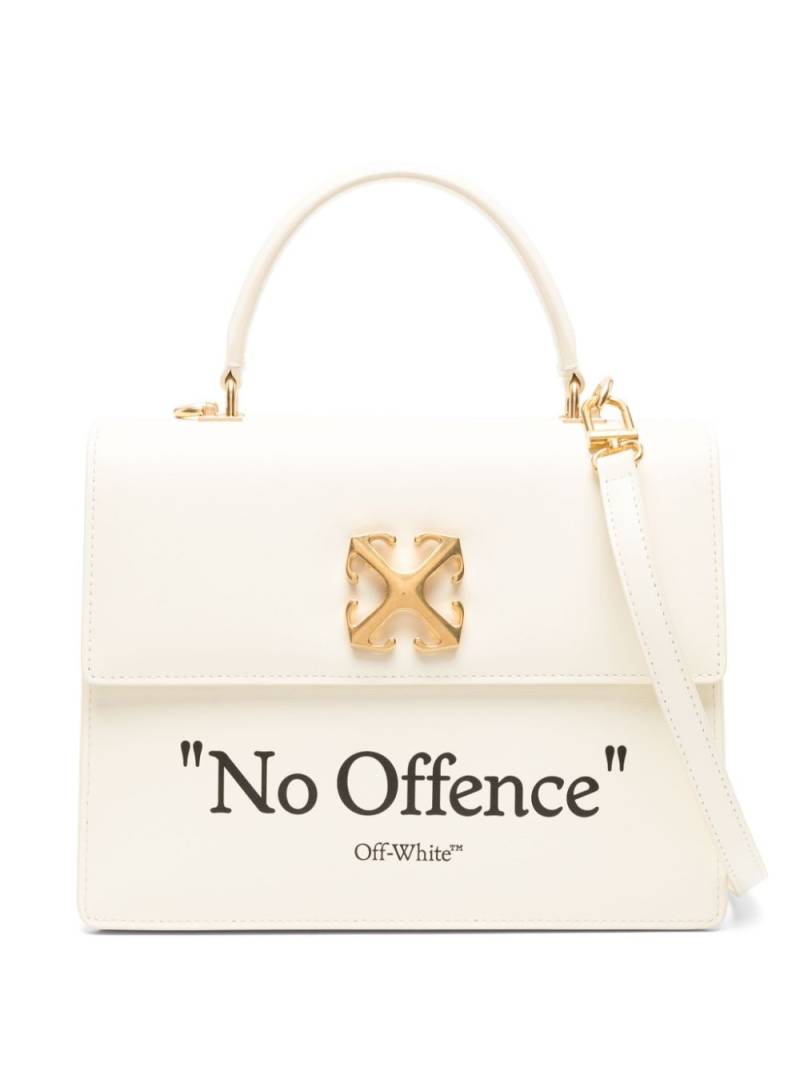 Off-White Jitney leather tote bag - Neutrals von Off-White