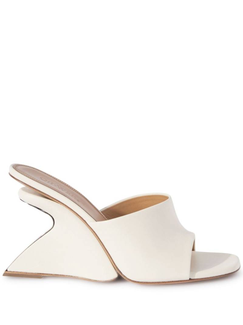 Off-White Jug wedge-heel leather mules von Off-White