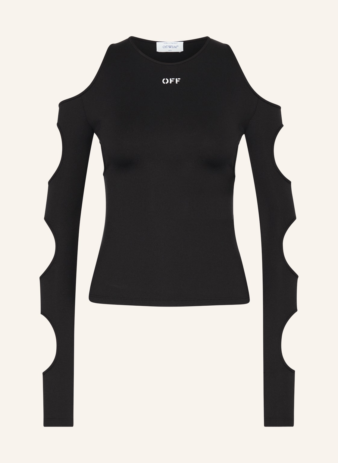 Off-White Longsleeve Mit Cut-Outs schwarz Off-White Longsleeve Mit Cut-Outs schwarz von Off-White