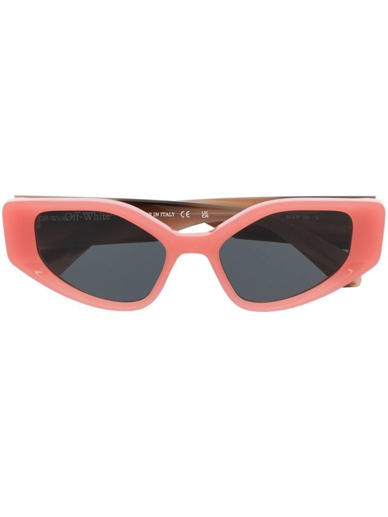 Off-White Eyewear Memphis rectangle-frame sunglasses - Orange von Off-White Eyewear