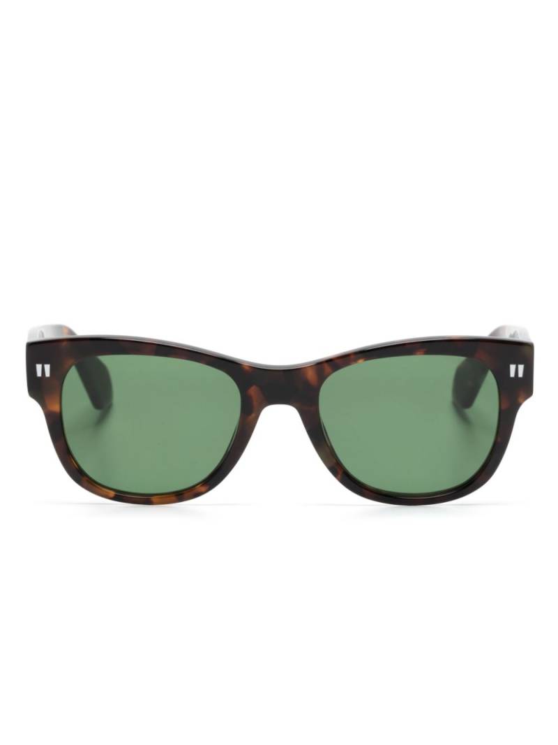 Off-White Eyewear Moab oval-frame sunglasses - Brown von Off-White Eyewear