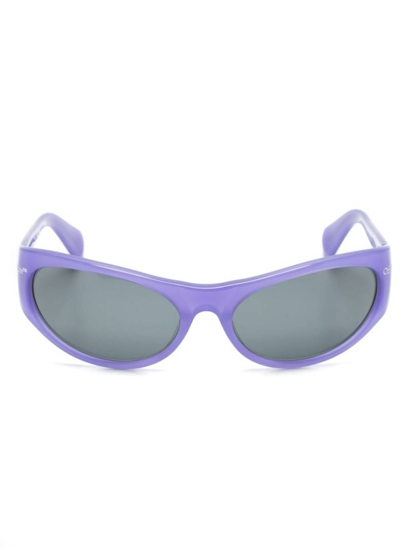 Off-White Eyewear Napoli round-frame sunglasses - Purple von Off-White Eyewear