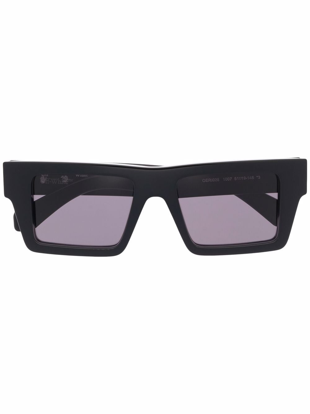 Off-White Eyewear Nassau rectangular-frame sunglasses (15cm) - Black von Off-White Eyewear