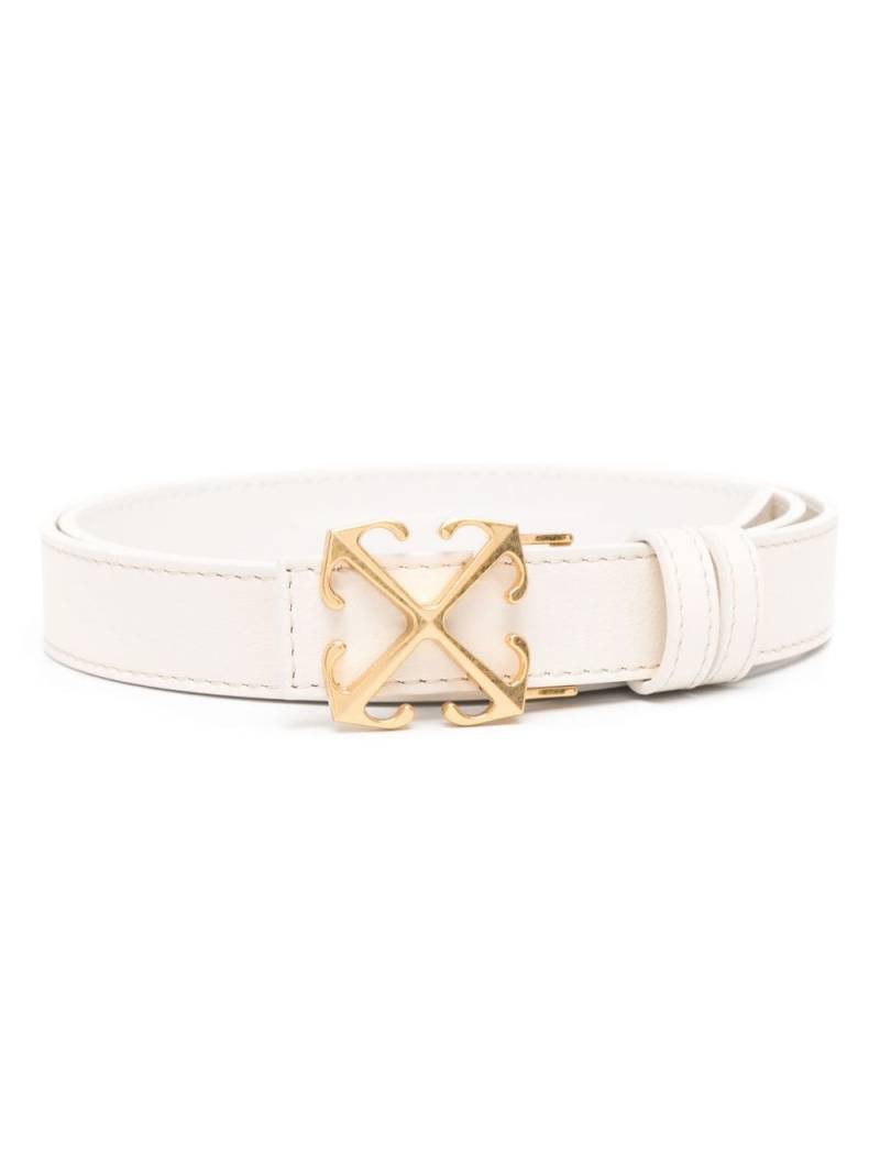 Off-White New Arrow leather belt - Neutrals von Off-White