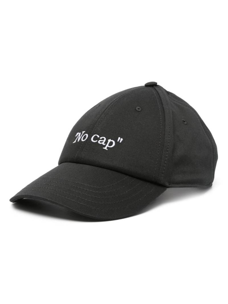 Off-White No Cap baseball cap - Black von Off-White