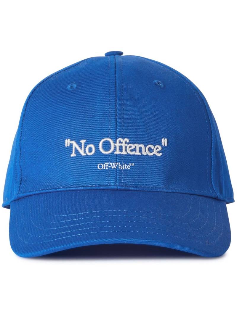 Off-White No Offence slogan-print baseball cap - Blue von Off-White