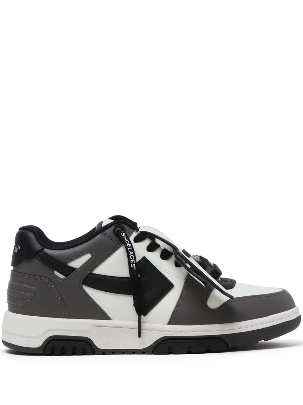 Off-White OUT OF OFFICE CALF LEATHER DARK GREY - B von Off-White