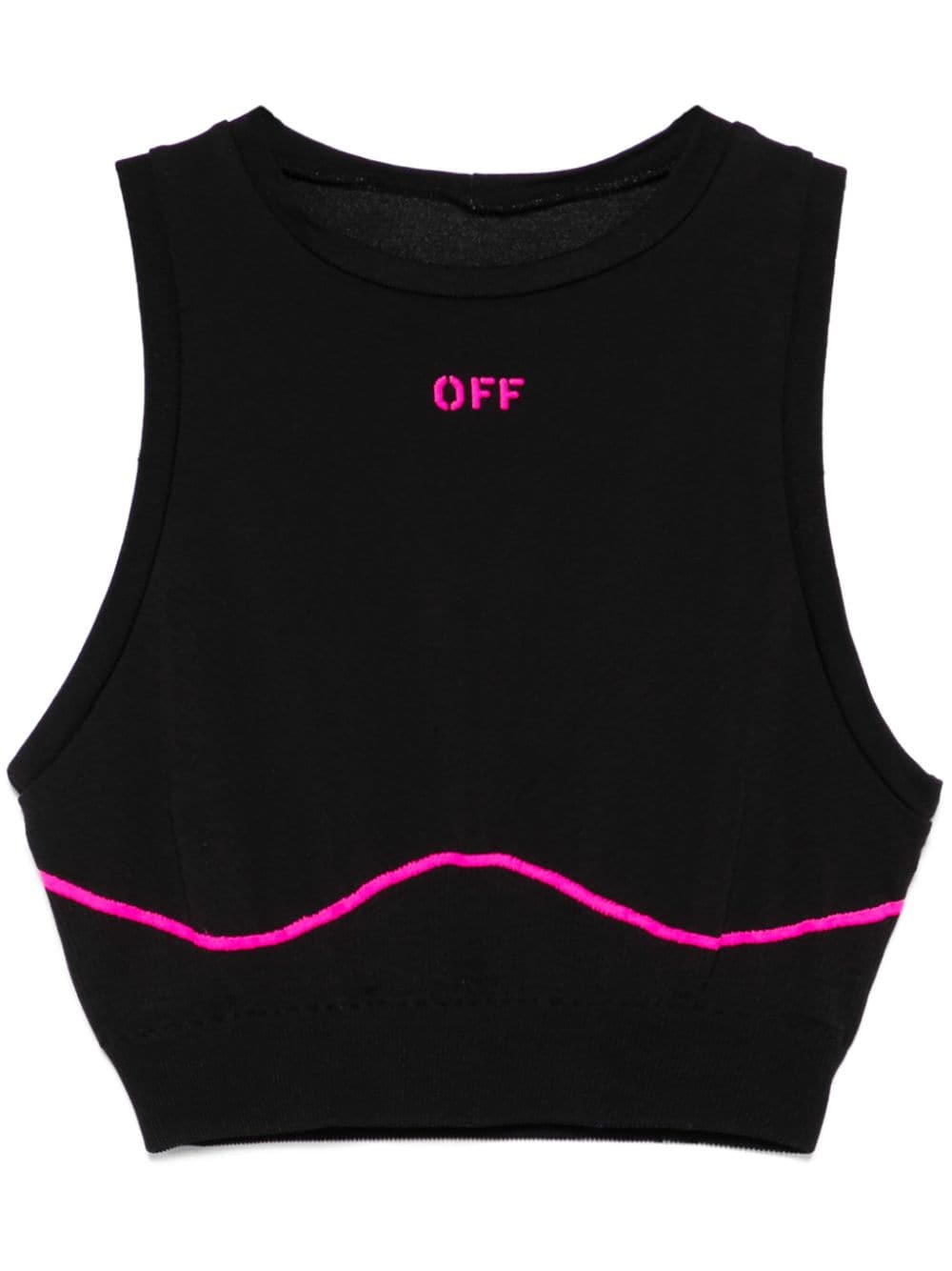 Off-White Off Stamp Seamless sports bra - Black von Off-White