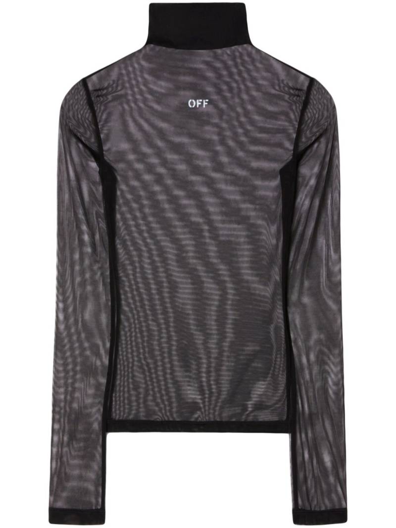 Off-White Off Stamp long-sleeve top - Black von Off-White