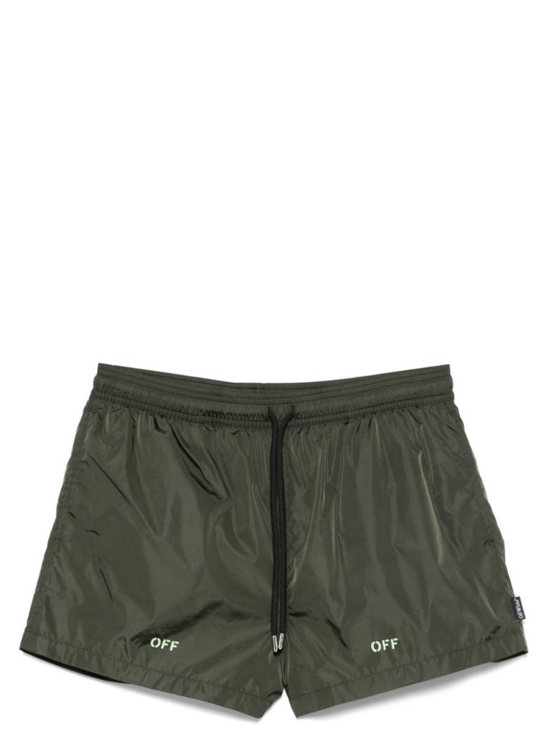 Off-White Off Stamp swim shorts - Green von Off-White