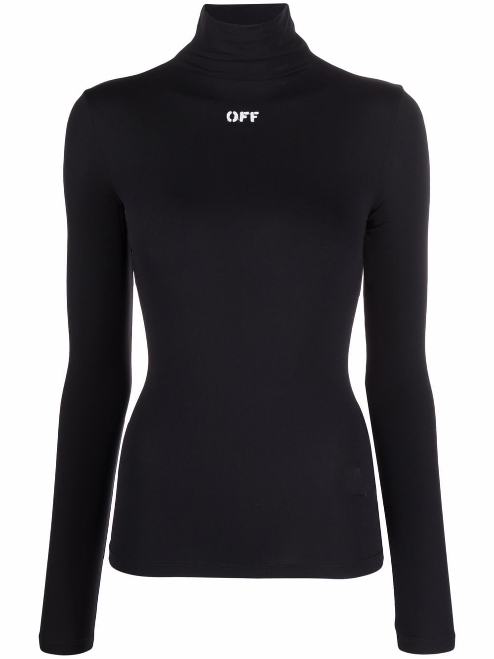 Off-White Off-stamp roll-neck top - Black von Off-White