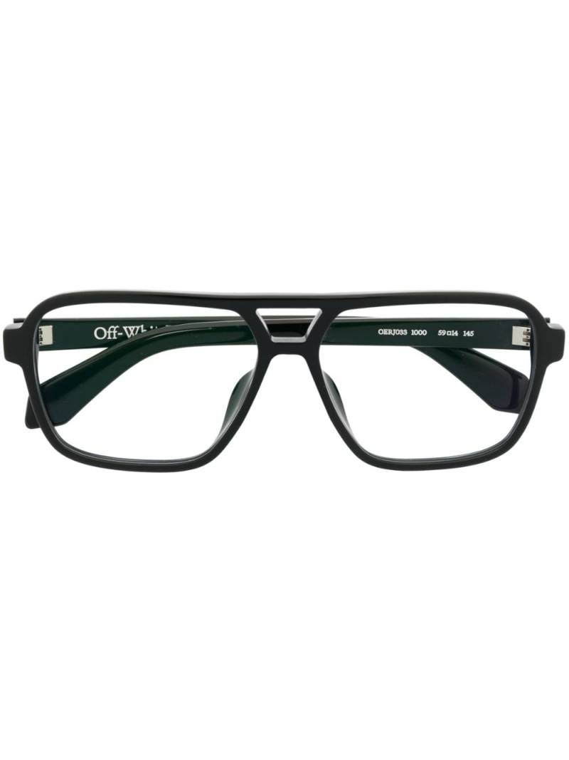 Off-White Eyewear Optical Style 33 rectangle-frame glasses - Black von Off-White Eyewear