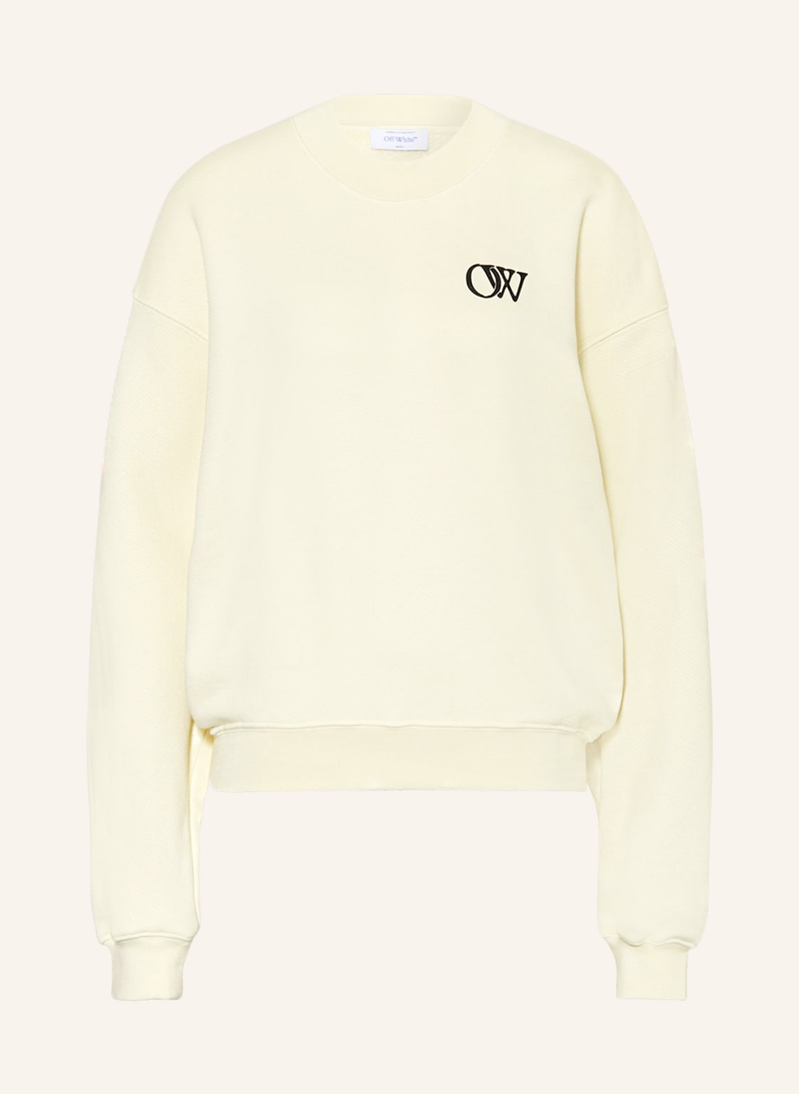 Off-White Oversized-Sweatshirt beige von Off-White