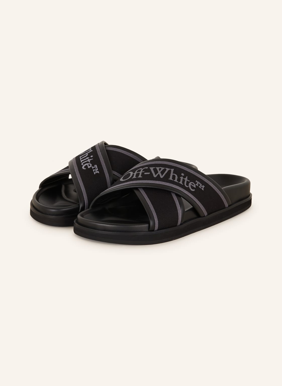 Off-White Pantoletten Cloud schwarz Off-White Pantoletten Cloud schwarz von Off-White