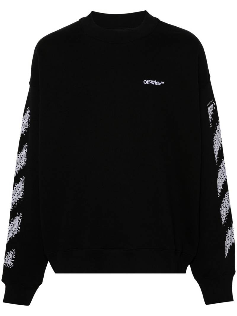 Off-White Pixel Diag sweatshirt - Black von Off-White