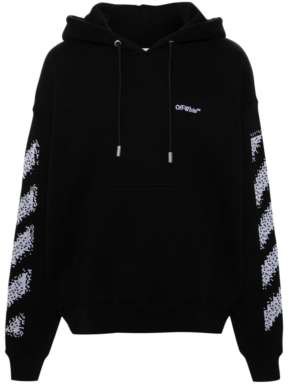 Off-White Pixel Diagonal skate hoodie - Black von Off-White