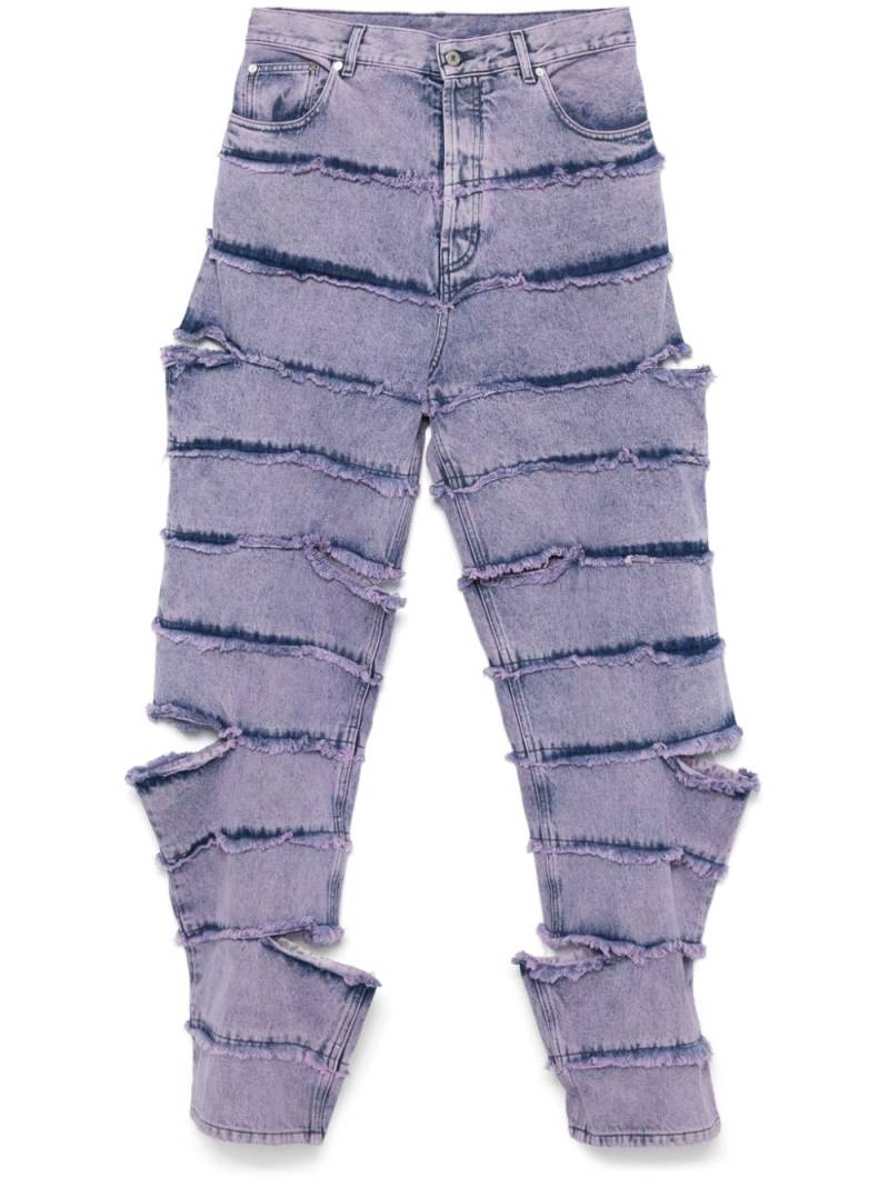 Off-White Punk Striped jeans - Purple von Off-White