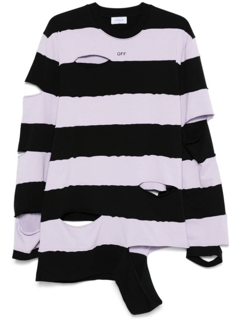 Off-White Punk Stripes T-shirt - Purple von Off-White