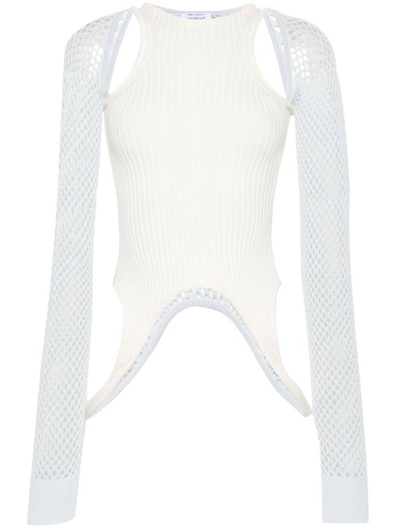 Off-White Racerback panelled top - Neutrals von Off-White