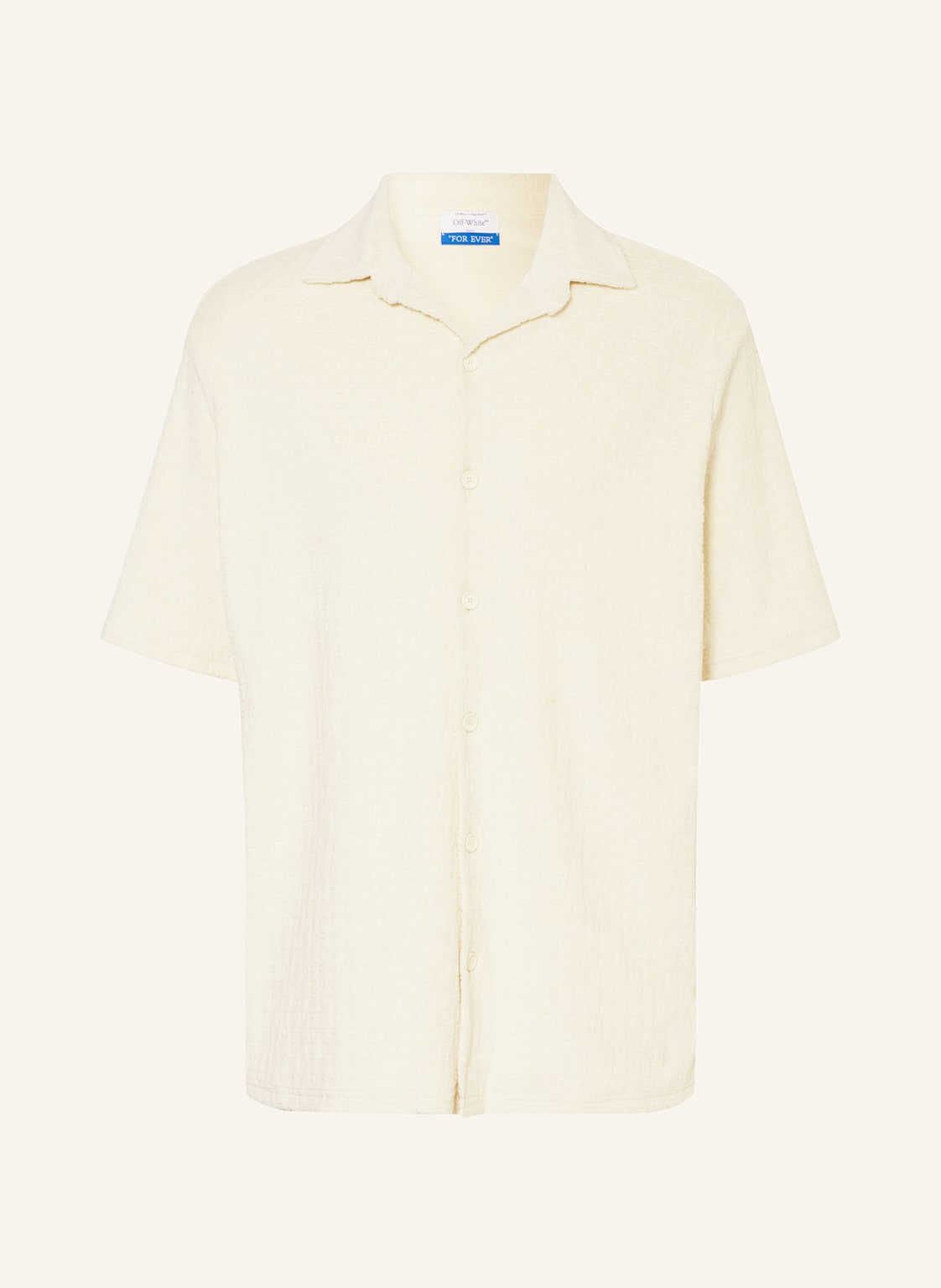 Off-White Resorthemd Comfort Fit Aus Frottee weiss Off-White Resorthemd Comfort Fit Aus Frottee weiss von Off-White