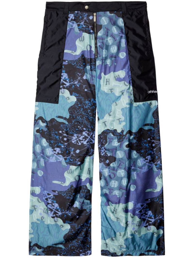 Off-White Samurai camouflage cargo trousers - Blue von Off-White