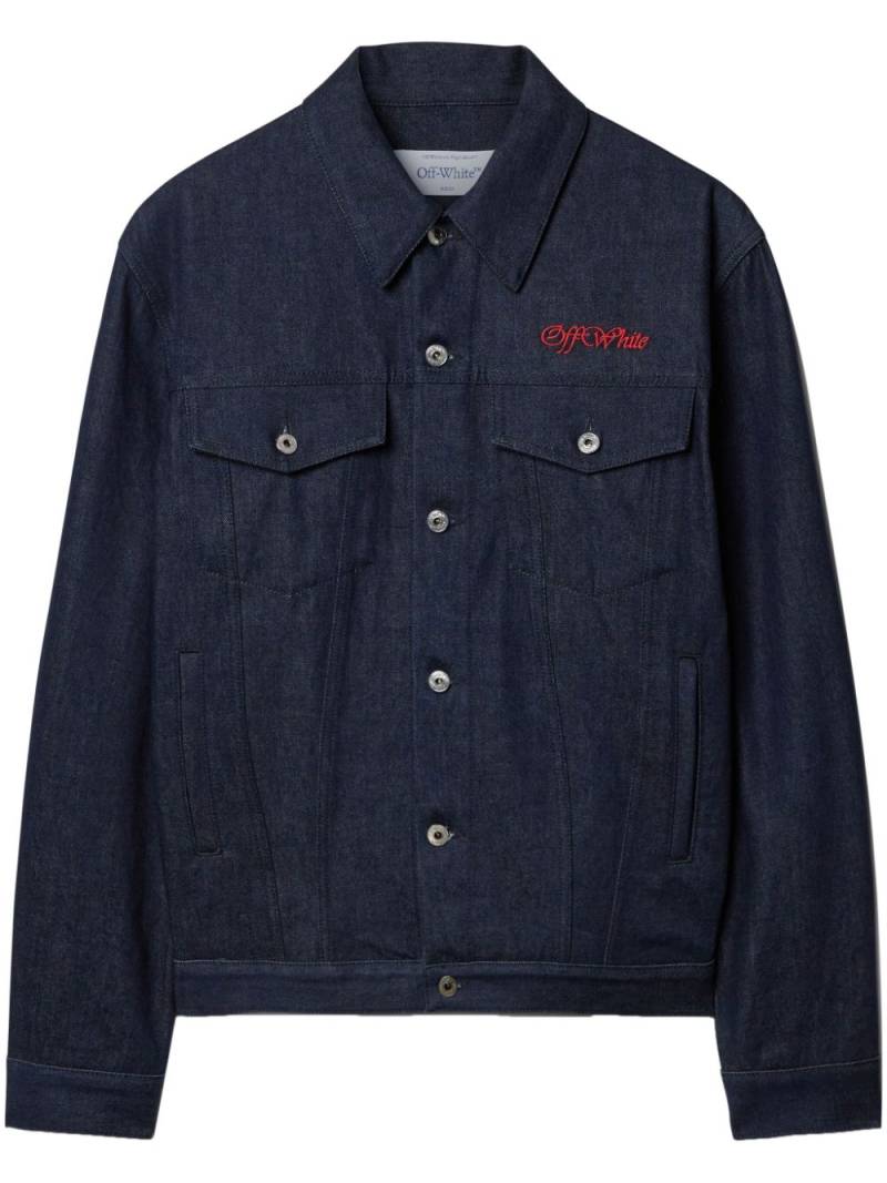 Off-White Script Skate denim jacket - Blue von Off-White