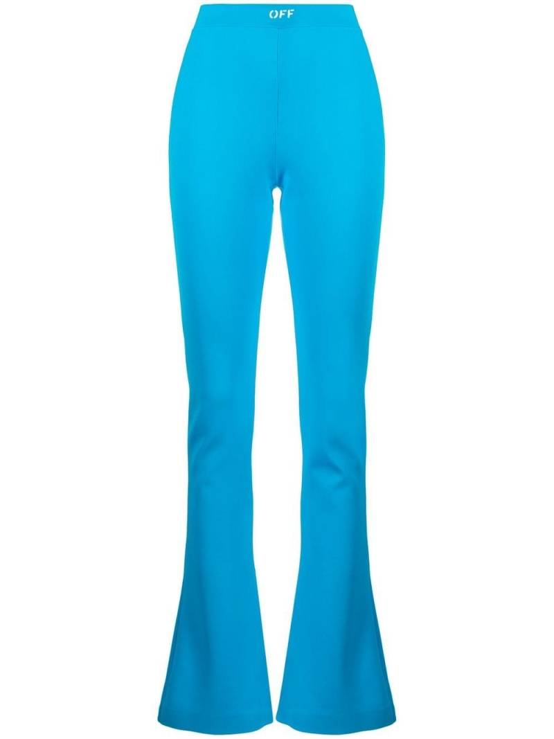 Off-White Sleek side-split leggings - Blue von Off-White