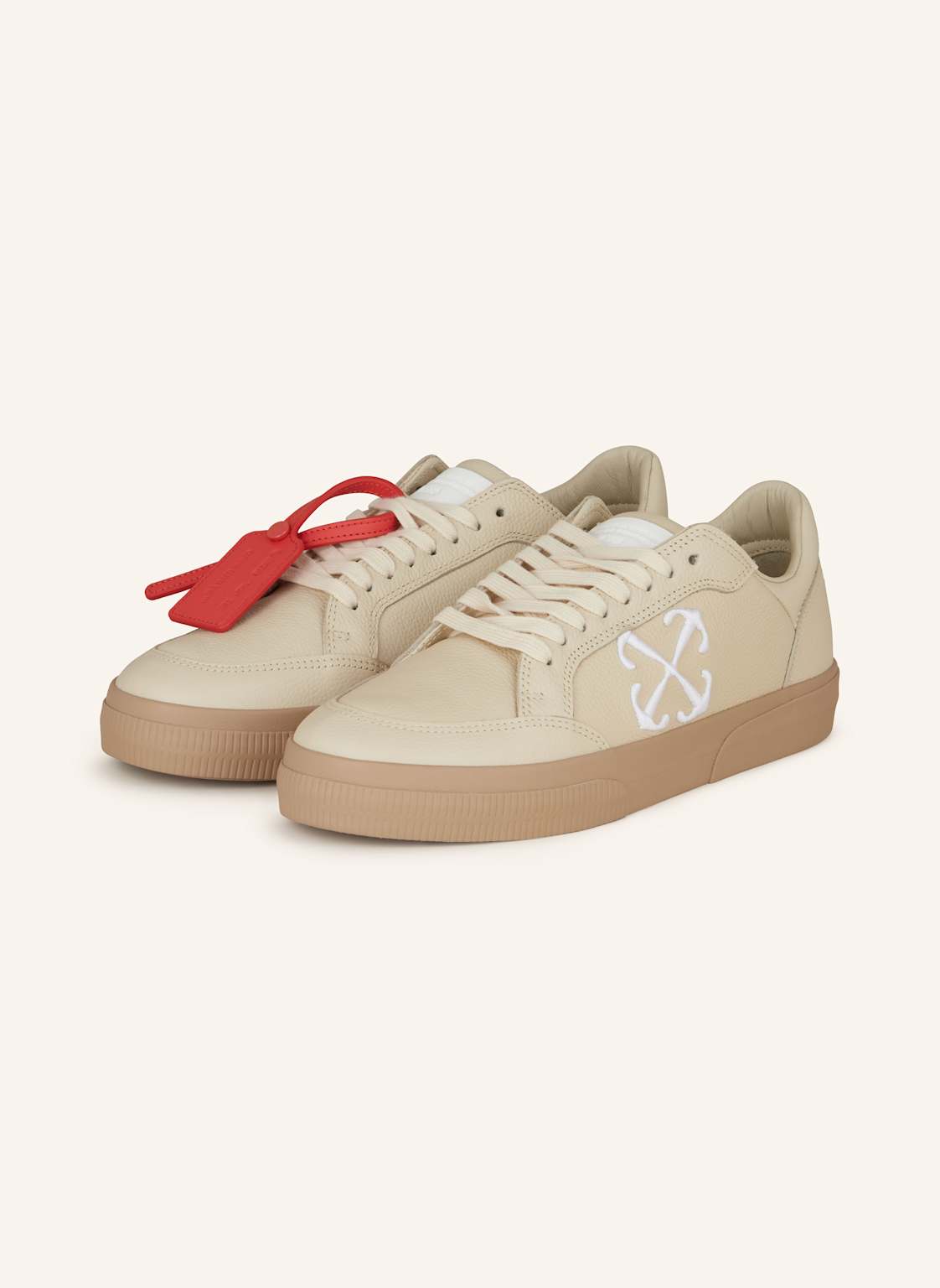 Off-White Sneaker New Low Vulcanized beige von Off-White