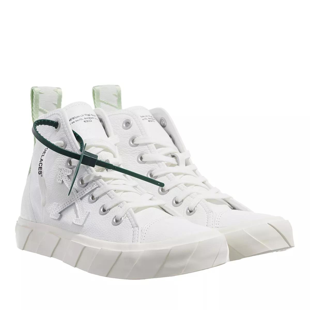 Off-White Sneakers - Mid Top Vulcanized Leather - Gr. 36 (EU) - in Grün - für Damen von Off-White