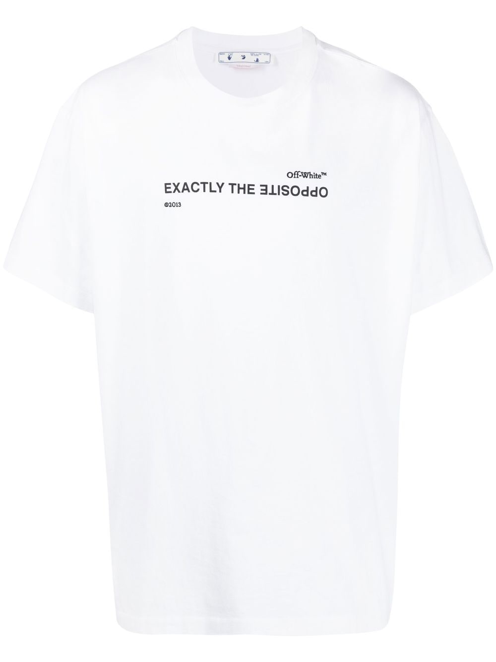 Off-White Spiral Opp slogan-print cotton T-shirt von Off-White