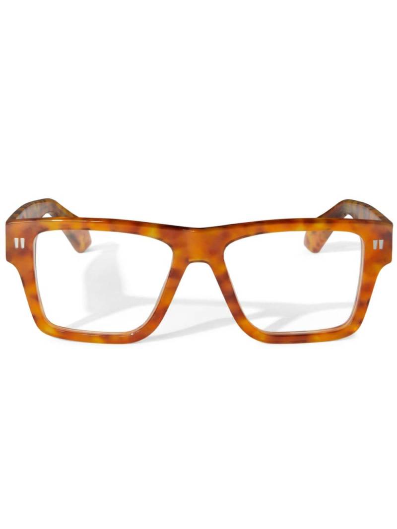 Off-White Style 75 toiseshell-effect glasses - Brown von Off-White