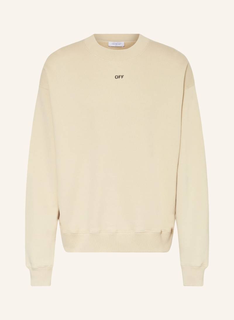 Off-White Sweatshirt Off Stamp Skate braun von Off-White