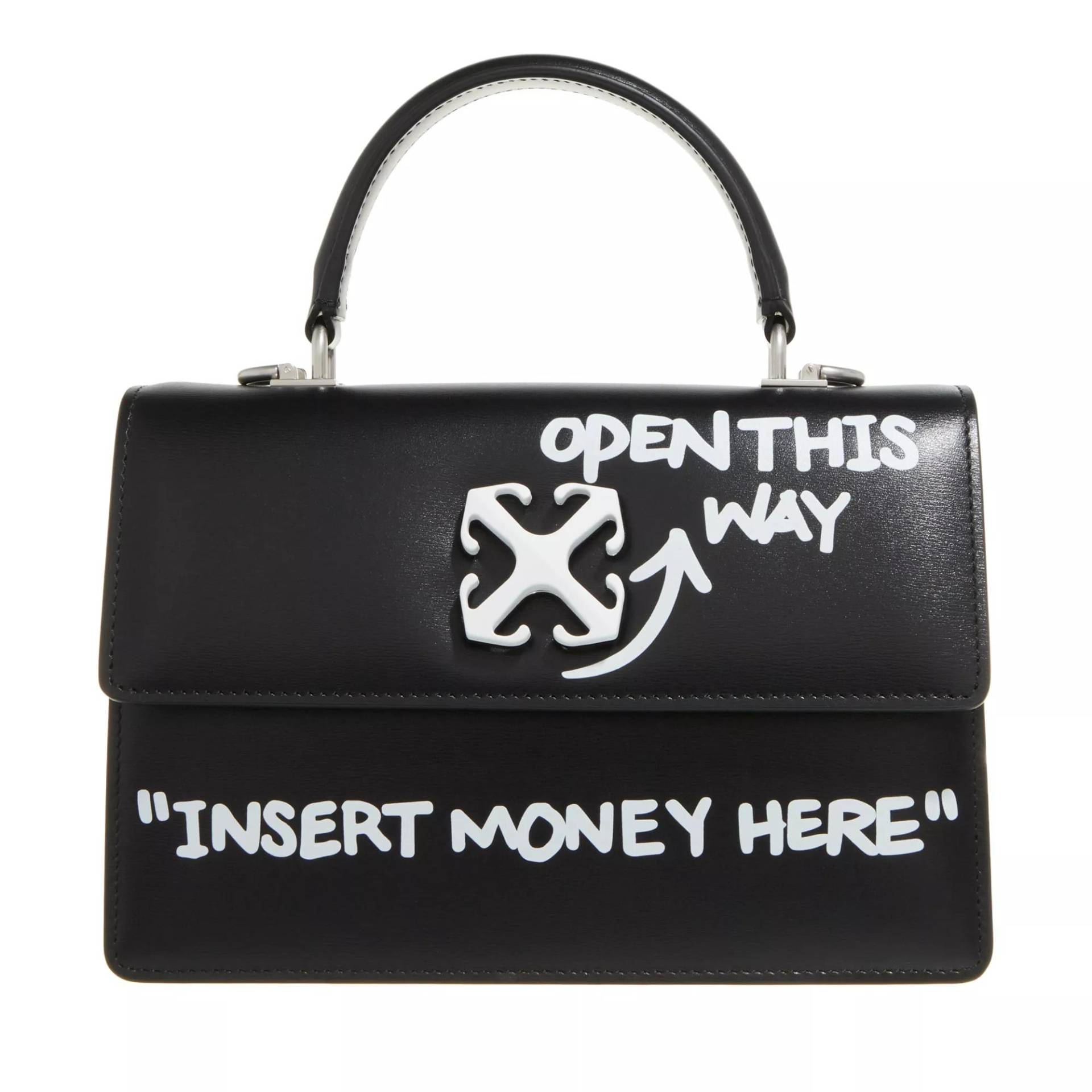 Off-White Schultertasche - Jitney 1.4 Top Handle Quote - Gr. unisize - in Schwarz - für Damen von Off-White