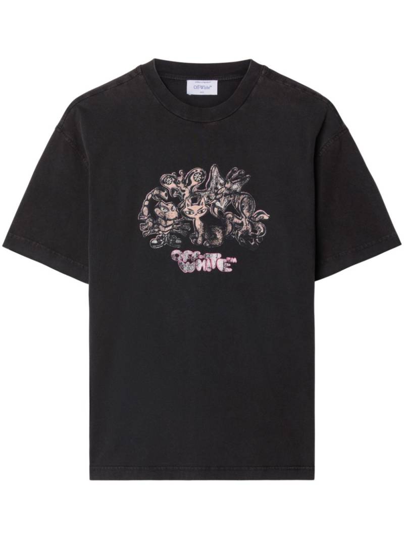 Off-White Washed Characters T-shirt - Black von Off-White