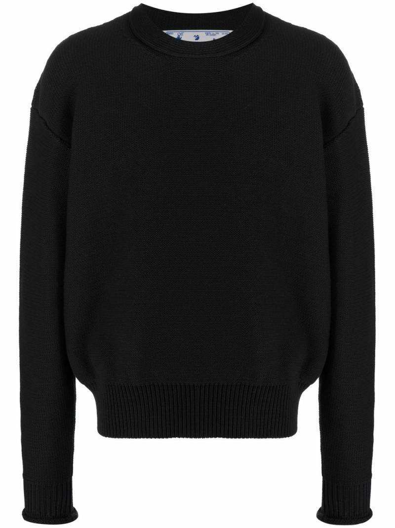 Off-White Wave crew-neck jumper - Black von Off-White