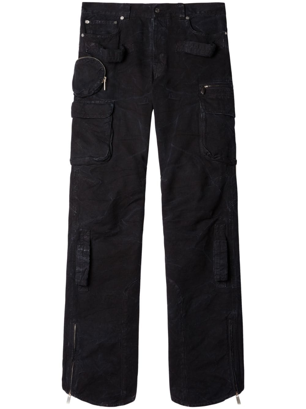 Off-White cargo cotton trousers - Black von Off-White