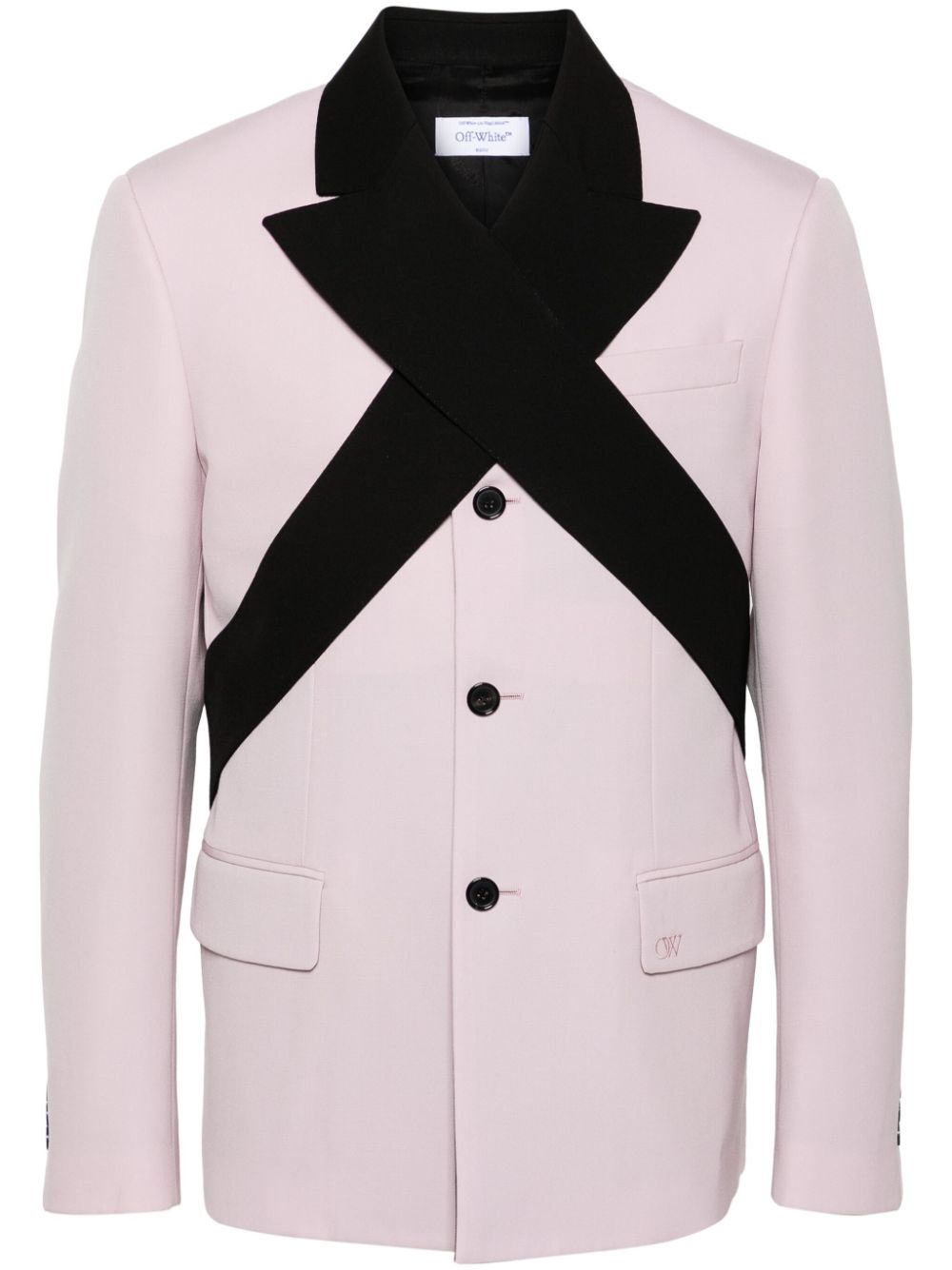 Off-White contrasting-lapels blazer - Pink von Off-White