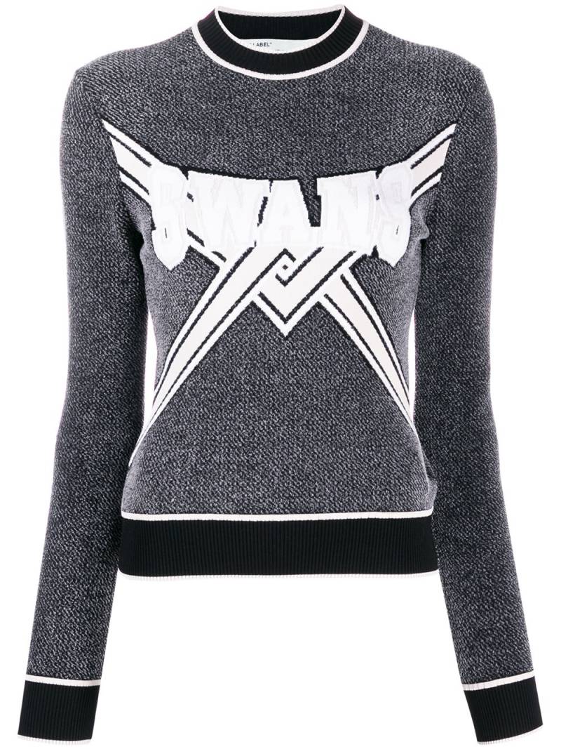 Off-White knitted logo top - Grey von Off-White