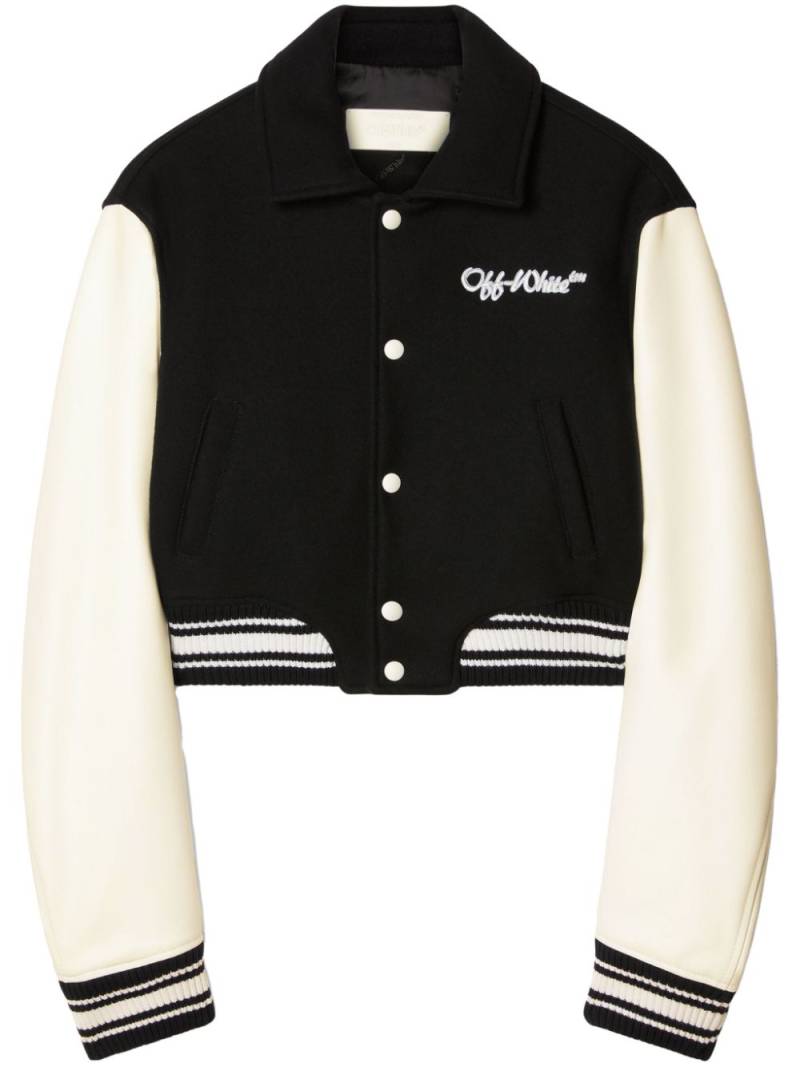 Off-White cropped bomber jacket von Off-White