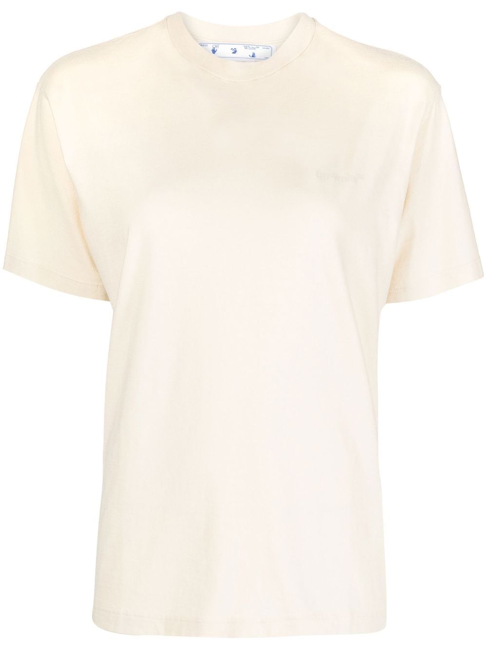 Off-White diagonal-stripe T-shirt - Yellow von Off-White