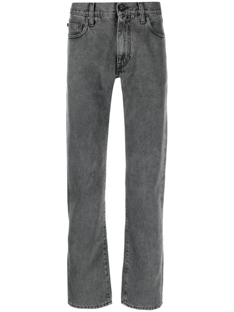 Off-White faded straight-leg jeans - Grey von Off-White
