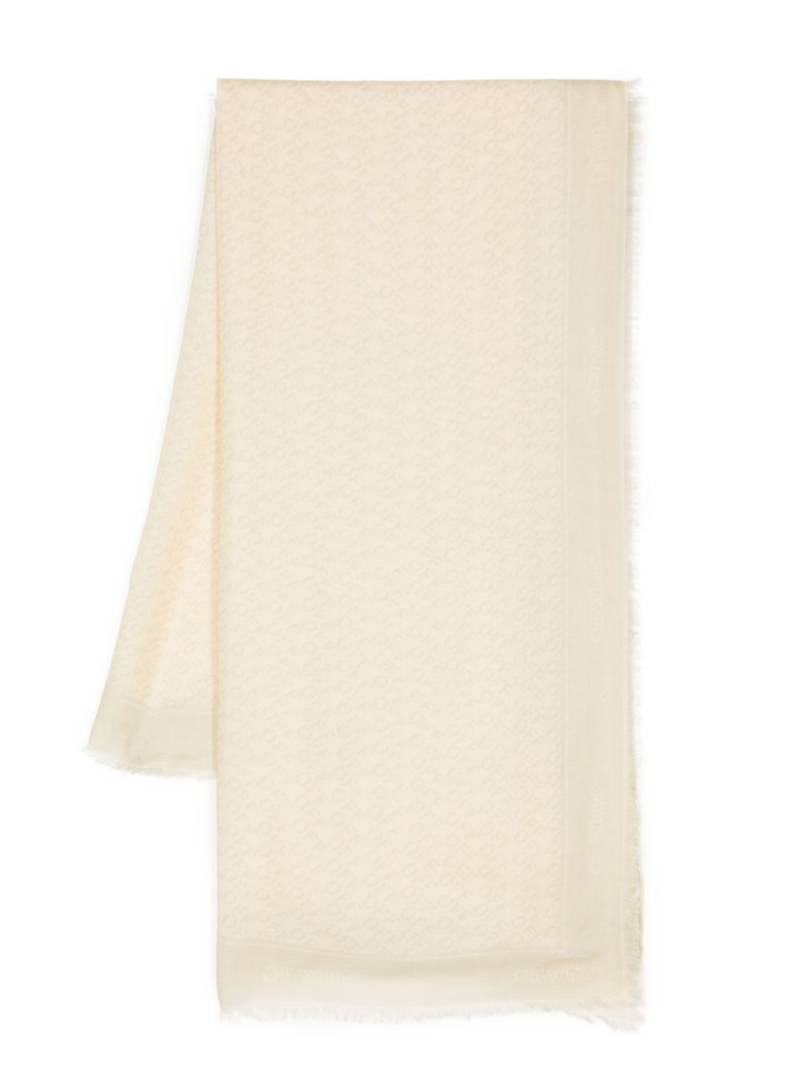 Off-White fringed-edge fine-knit scarf von Off-White