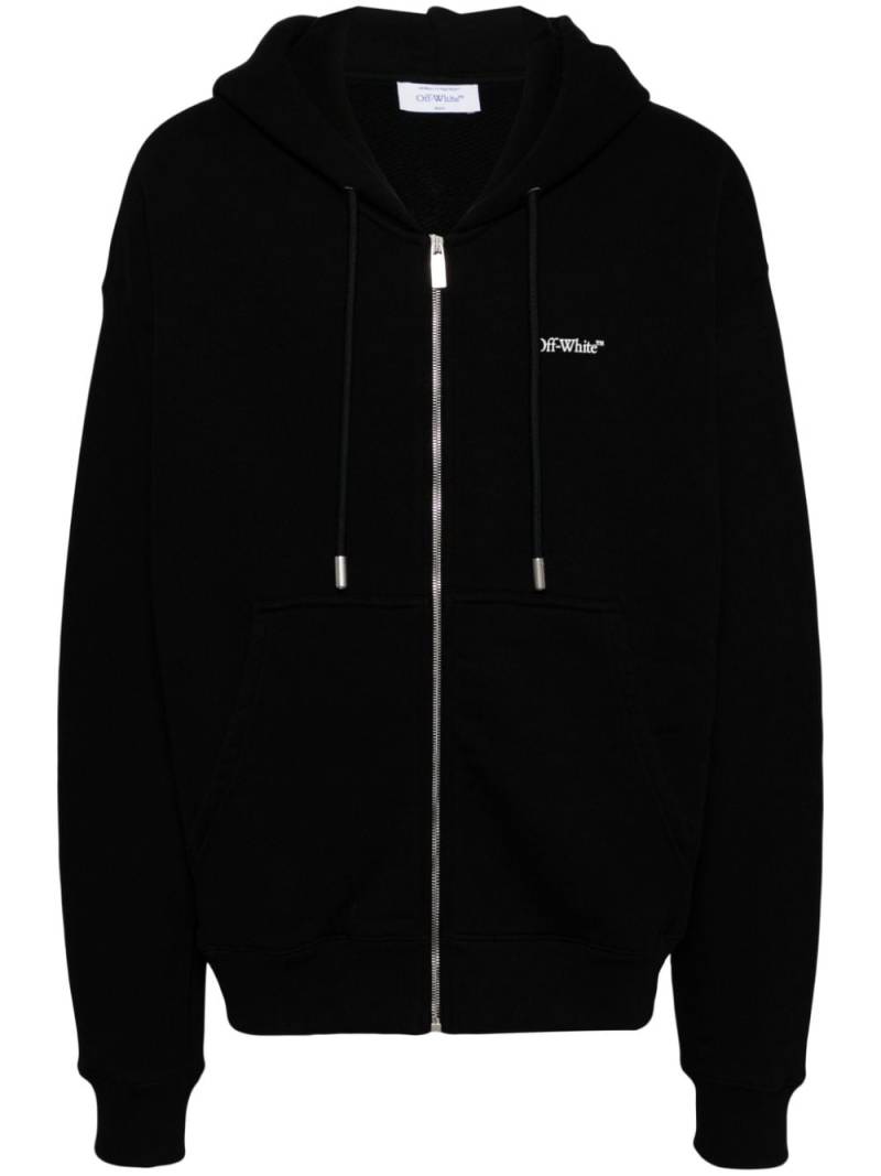 Off-White graphic print hooded jackets - Black von Off-White