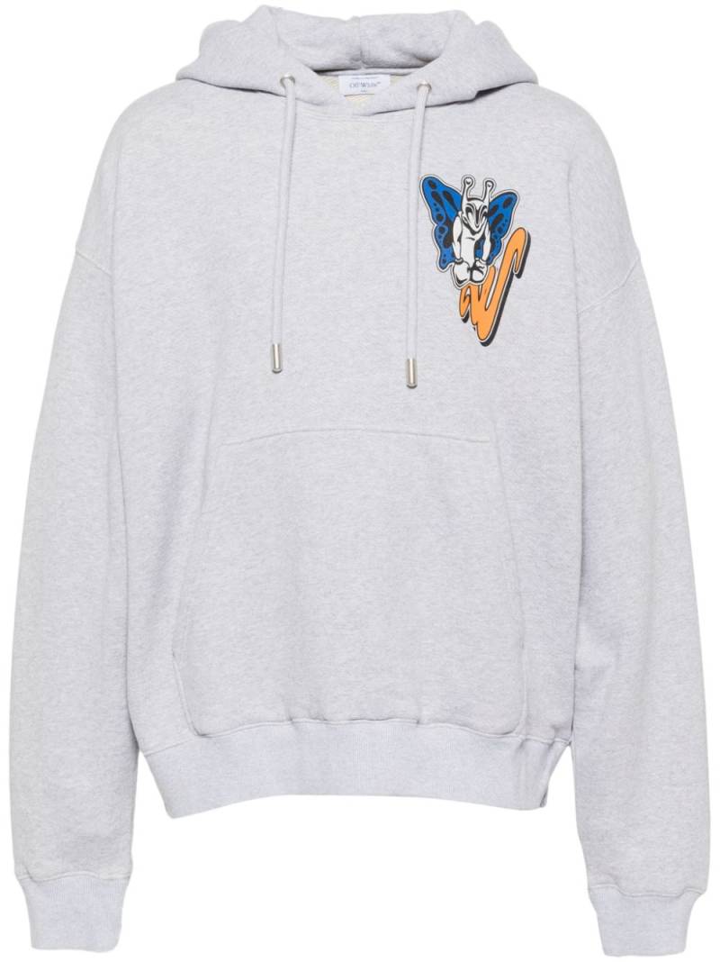 Off-White graphic-print hoodie - Grey von Off-White