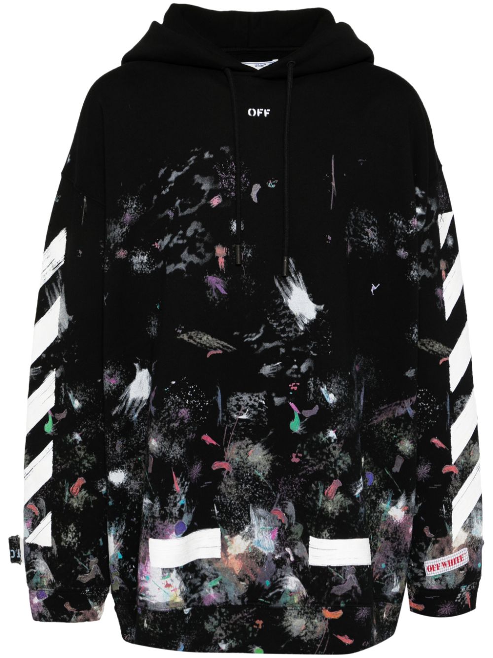 Off-White graphic-printed hoodie - Black von Off-White