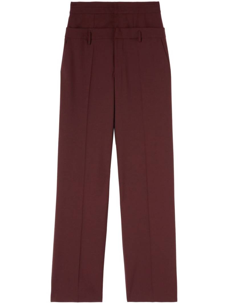 Off-White high double-waist effect trousers - Brown von Off-White