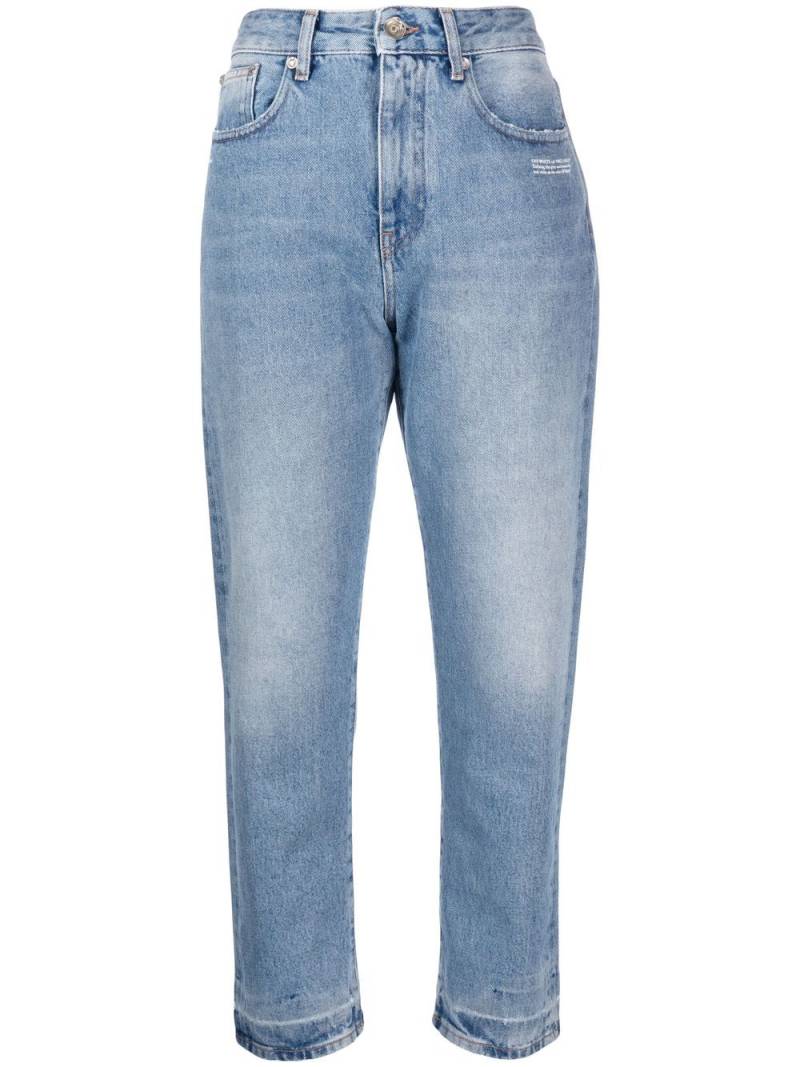 Off-White high-rise straight jeans - Blue von Off-White