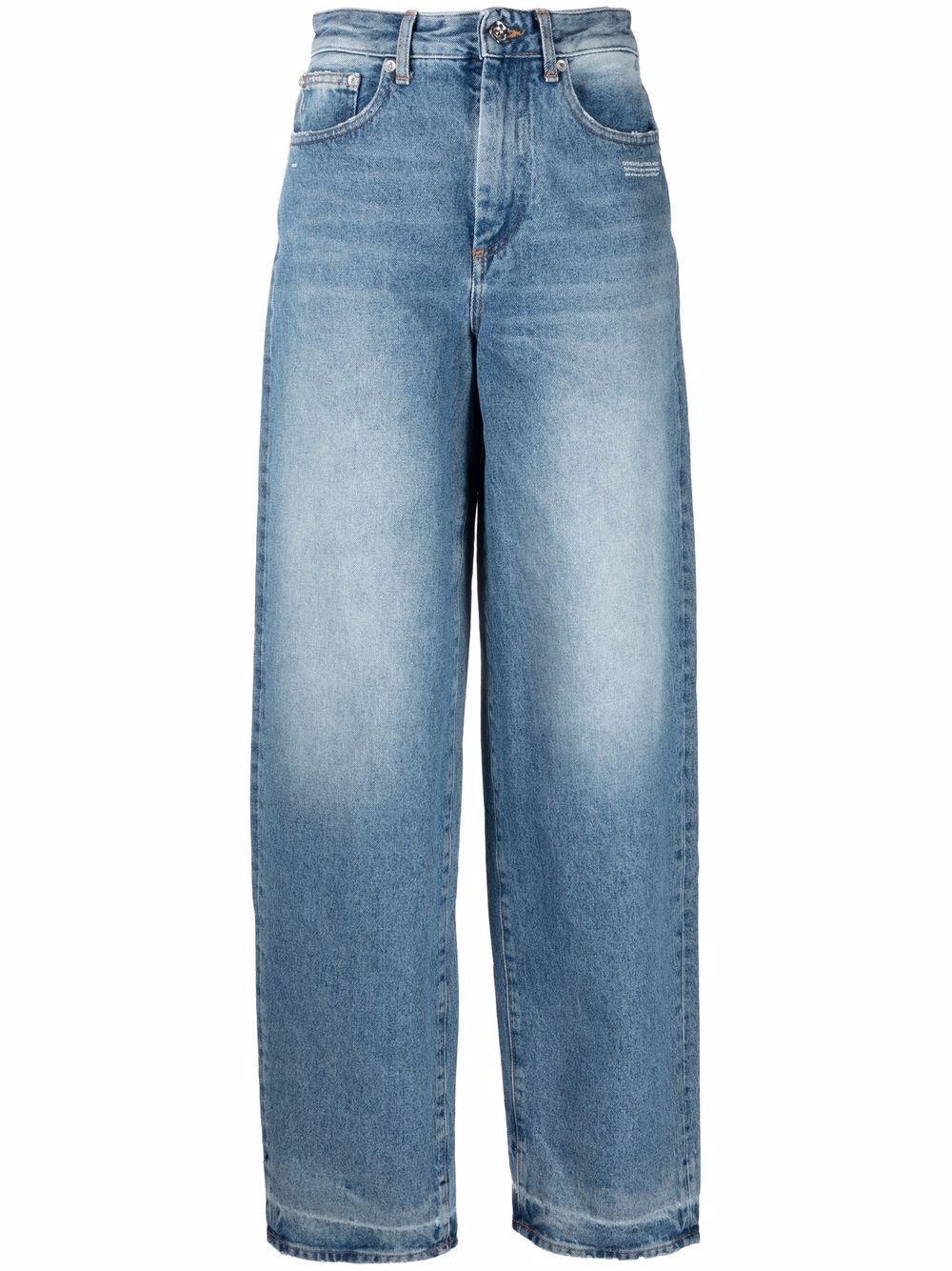 Off-White high-rise wide-leg jeans - Blue von Off-White