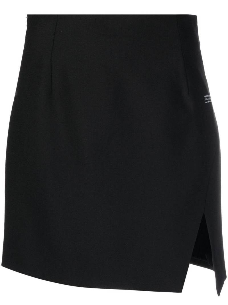 Off-White high-waisted mini skirt - Black von Off-White