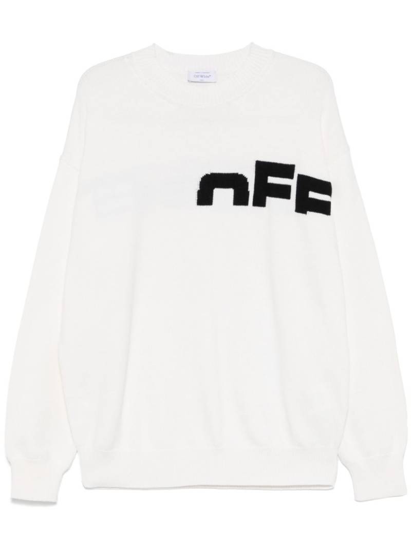 Off-White intarsia-knit logo sweater von Off-White